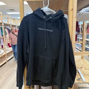Black Hoodie Sweatshirt